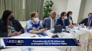 Procuradora pide $2,105 millones más en presupuesto 2022 del Ministerio Público