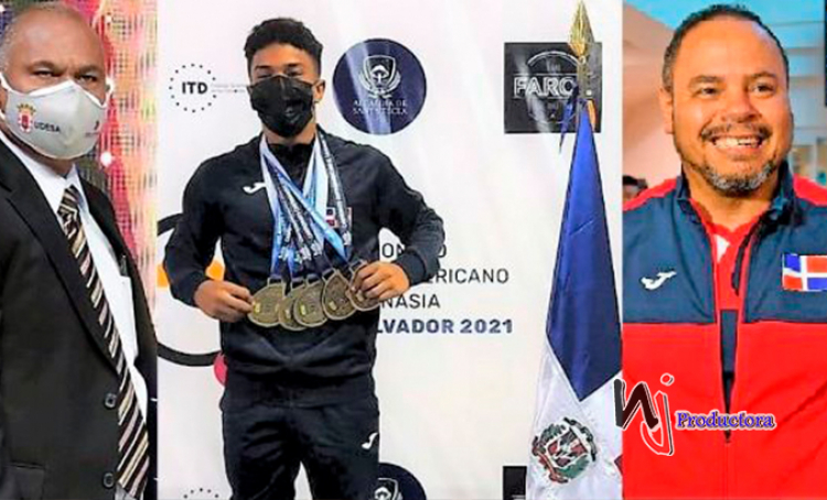Jabiel Polanco gana seis medallas en Centroamericano de Gimnasia