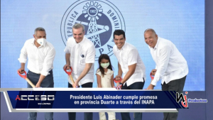 Presidente Luis Abinader cumple promesa en provincia Duarte a través del INAPA; inicia ejecución de obras por más de RD$500 millones