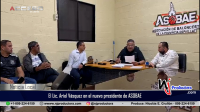 El Lic. Ariel Vásquez es electo como nuevo presidente de la Asociación de baloncesto superior de la provincia Espaillat