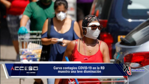 Curva contagios COVID-19 en la RD muestra una leve disminución