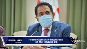 Funcionarios asistirán al Congreso Nacional para tratar presupuesto 2022