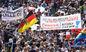 ALEMANIA: Miles protestan contra restricciones por pandemia