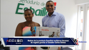 Madres de la provincia Espaillat recibieron decenas de regalos gracias al senador Carlos Gómez