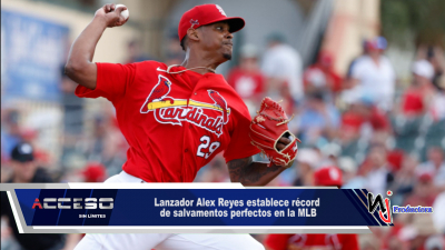 Lanzador Alex Reyes establece récord de salvamentos perfectos en la MLB