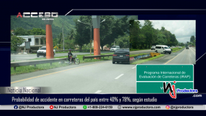 Probabilidad de accidente en carreteras del país entre 40% y 78%, según estudio