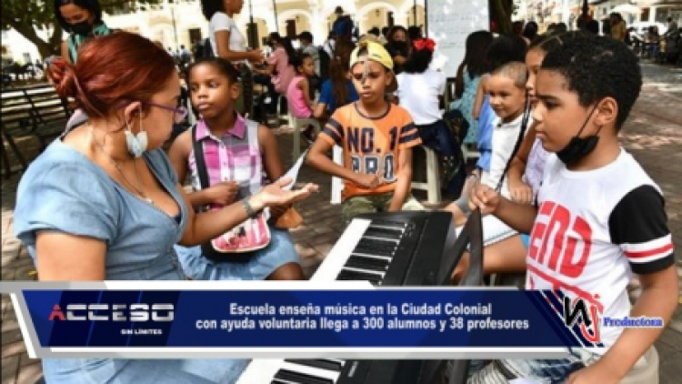 Escuela enseña música en la Ciudad Colonial con ayuda voluntaria llega a 300 alumnos y 38 profesores