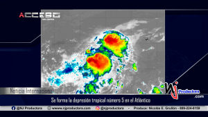 Se forma la depresión tropical número 5 en el Atlántico