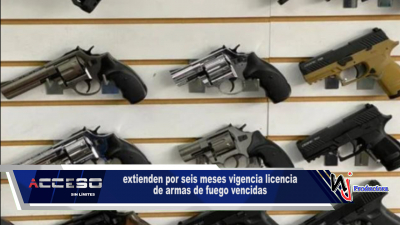 Interior y Policía extiende por seis meses vigencia licencia de armas de fuego vencidas