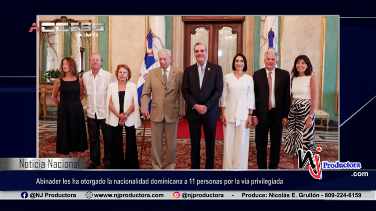 Abinader les ha otorgado la nacionalidad dominicana a 11 personas por la vía privilegiada