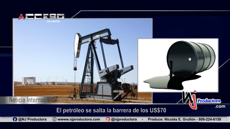 El petróleo se salta la barrera de los US$70