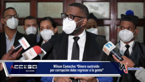 Wilson Camacho: “Dinero sustraído por corrupción debe regresar a la gente”