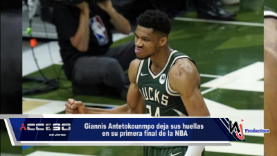 Giannis Antetokounmpo deja sus huellas en su primera final de la NBA