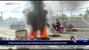 Residentes de Guaucí queman gomas exigiendo señalización por los constantes accidentes de tránsito