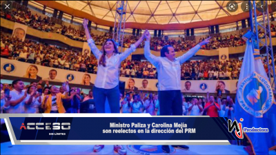 Ministro Paliza y Carolina Mejía son reelectos en la dirección del PRM.