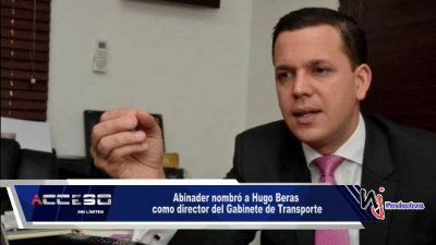Abinader nombró a Hugo Beras como director del Gabinete de Transporte