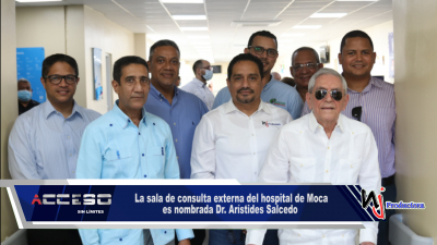 La sala de consulta externa del hospital de Moca es nombrada Dr. Arístides Salcedo