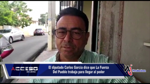 El diputado Carlos García dice que La Fuerza Del Pueblo trabaja para llegar al poder