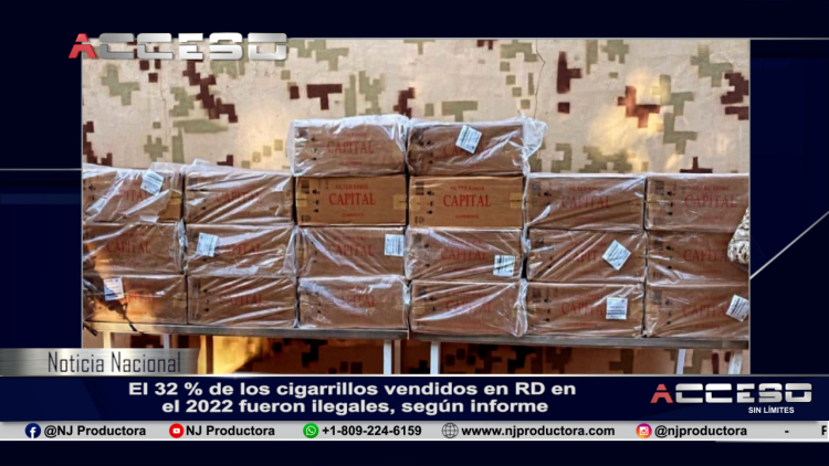 El 32 % de los cigarrillos vendidos en RD en el 2022 fueron ilegales, según informe