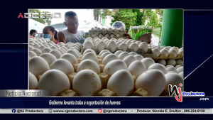 Gobierno levanta traba a exportación de huevos