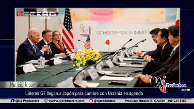 Líderes G7 llegan a Japón para cumbre con Ucrania en agenda