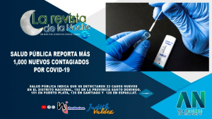 Salud Pública reporta más 1,000 nuevos contagiados por Covid-19