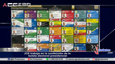 JCE trabaja en la confección de la boleta electoral presidencial