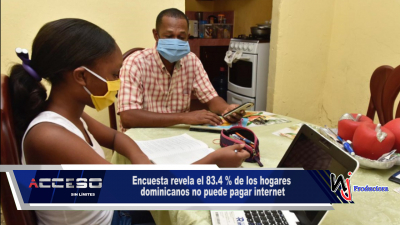Encuesta revela el 83.4 % de los hogares dominicanos no puede pagar internet