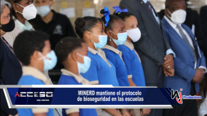 MINERD mantiene el protocolo de bioseguridad en las escuelas