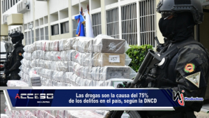 Las drogas son la causa del 75% de los delitos en el país, según la DNCD