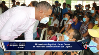 El Senador de Espaillat, Carlos Gómez se reunió con comunitarios de Las Lagunas