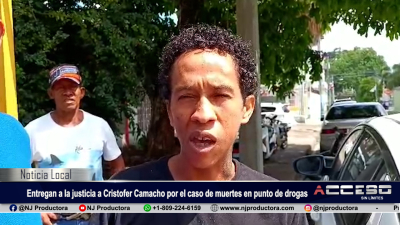 Guanchy Comprés entrega a la justicia a Cristofer Camacho por el caso de muertes en punto de drogas en Moca