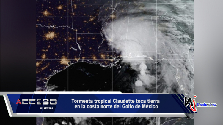 Tormenta tropical Claudette toca tierra en la costa norte del Golfo de México