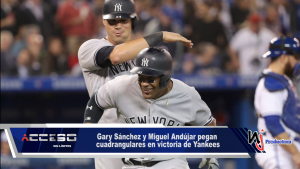 Gary Sánchez y Miguel Andújar pegan cuadrangulares en victoria de Yankees