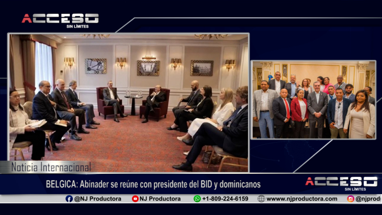 BELGICA: Abinader se reúne con presidente del BID y dominicanos