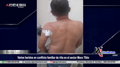 Varios heridos en conflicto familiar de riña en el sector Maco Tibio