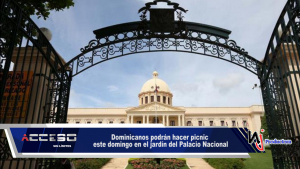 Dominicanos podrán hacer picnic este domingo en el jardín del Palacio Nacional