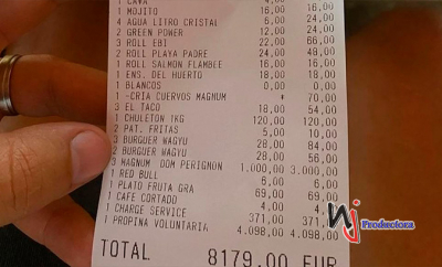 Un empresario deja más de 4.000 euros de propina en un restaurante de Marbella tras la queja de un cliente