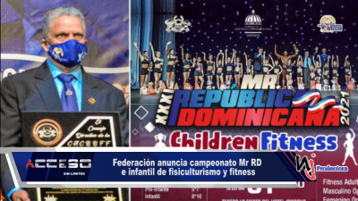 Federación anuncia campeonato Mr RD e infantil de fisiculturismo y fitness