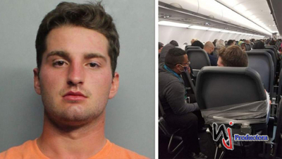 Atado al asiento con cinta adhesiva un pasajero borracho por acosar a una asistente durante un vuelo a Miami