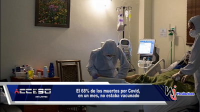 El 68% de los muertos por Covid, en un mes, no estaba vacunado
