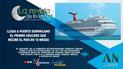 Llega a puerto dominicano el primer crucero que recibe el país en 16 meses