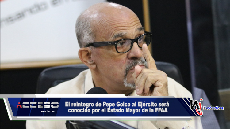El reintegro de Pepe Goico al Ejército será conocido por el Estado Mayor de la FFAA