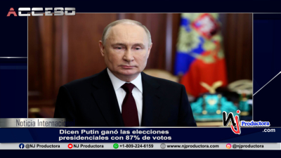 Dicen Putin ganó las elecciones presidenciales con 87% de votos
