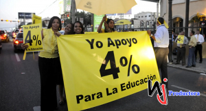 Diversos sectores rechazan la «mutilación» del 4% a educación