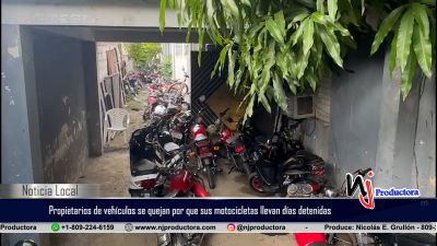 Propietarios de vehículos se quejan por que sus motocicletas llevan días detenidas en el cuartel